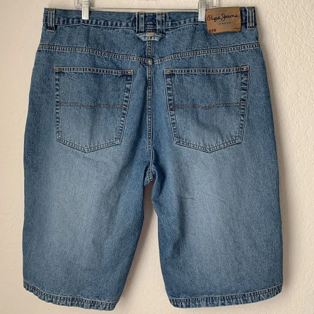 Pepe Jeans London Shorts Men’s Cotton Pockets Baggy Loose Skate Size 42
